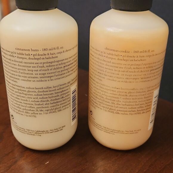 Philosophy Christmas Cookies & Cinnamon Buns 3-in-1 6oz Bottles NEW - Picture 4 of 5